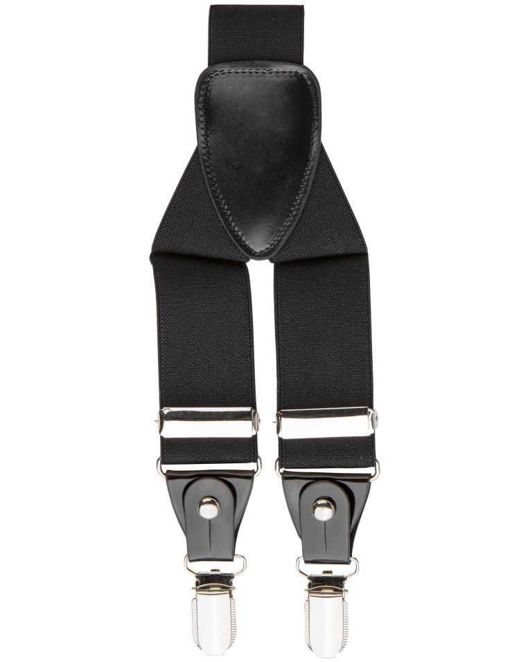 Angelo Rossi Black Suspenders