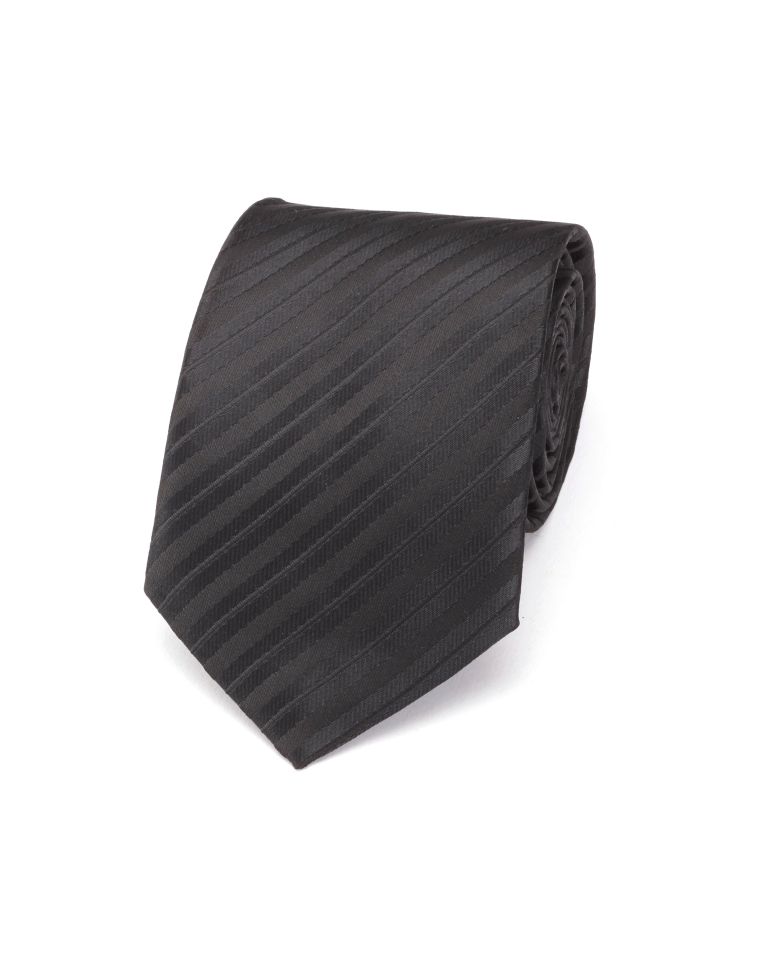 Hollywood Suit Fancy Print Black Tie