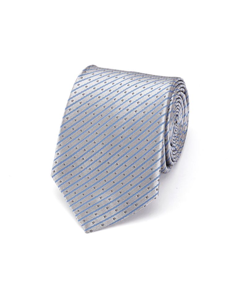 Angelo Rossi Fancy Print Blue Tie