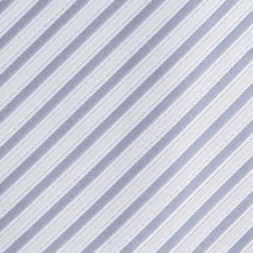 Hollywood Suit Thread Stripe Silver Tie