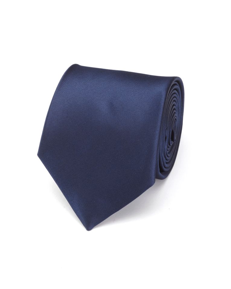 Hollywood Suit Solid Navy Tie