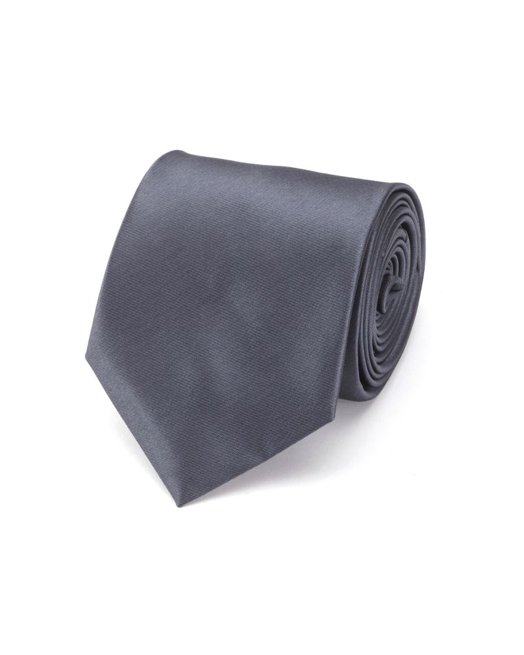 Hollywood Suit Solid Charcoal Tie