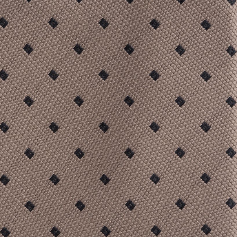 Angelo Rossi Square Dotted Tan Tie