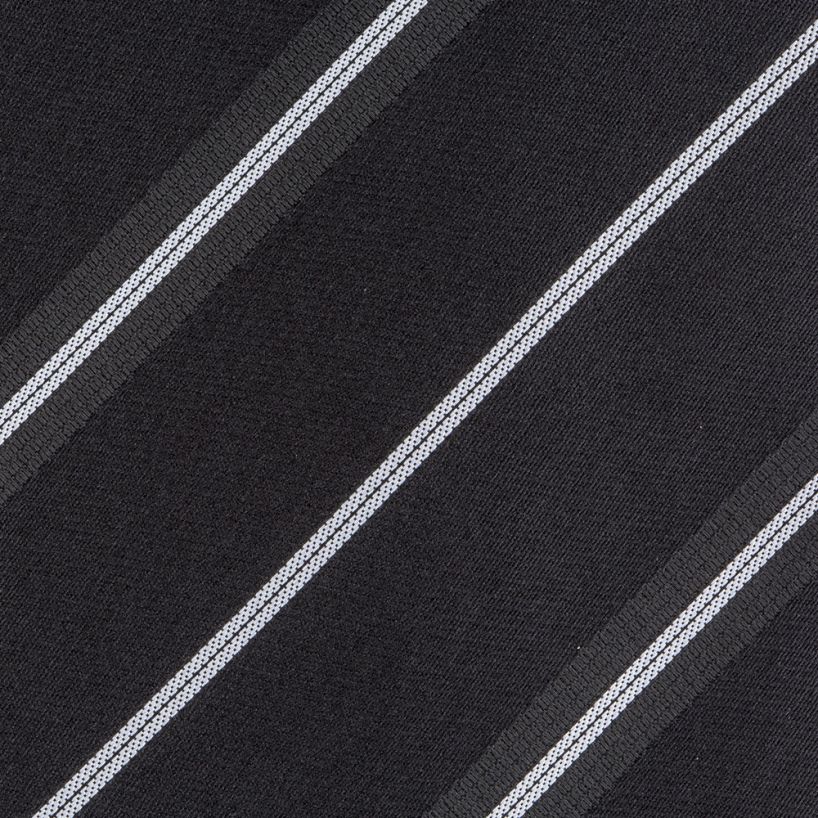 Angelo Rossi Black Oscillate Striped Tie