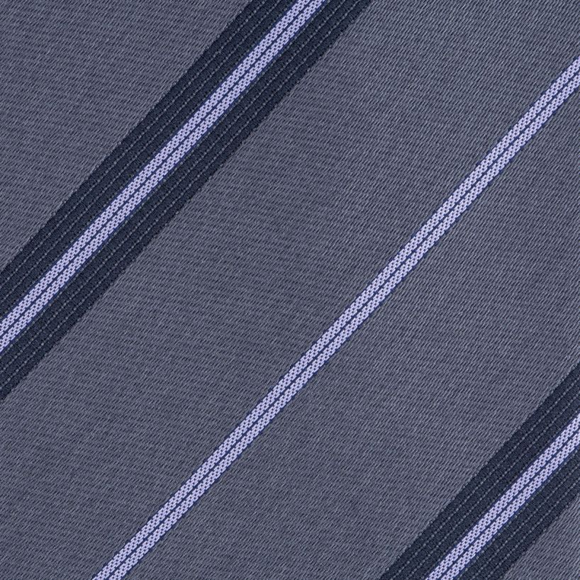 Angelo Rossi Charcoal Oscillate Striped Tie