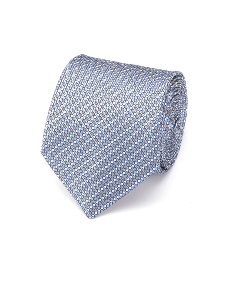 Hollywood Suit Baby Blue Dotted Weave Tie