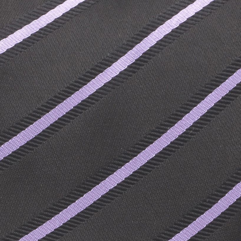 Angelo Rossi Purple Parallel Striped Contrast Tie