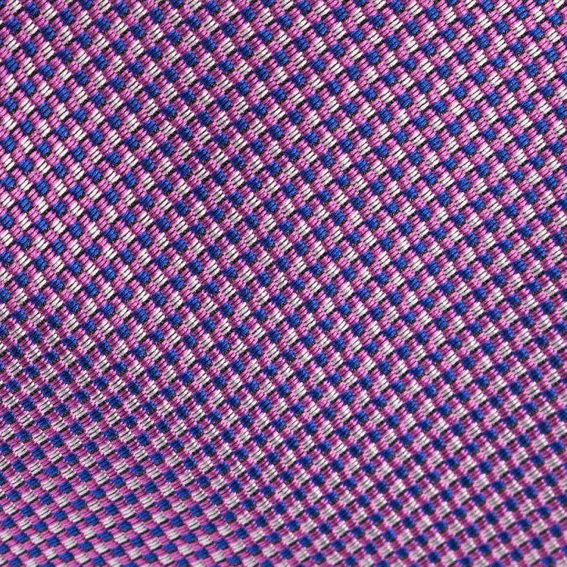 Hollywood Suit Purple Diamond Check Tie
