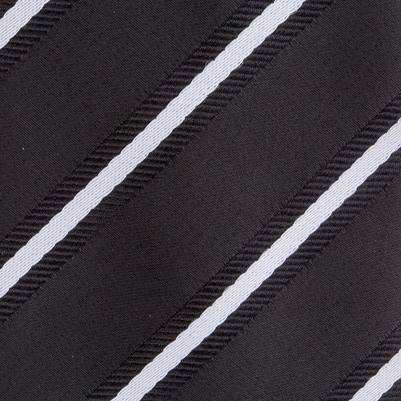 Profile White Ribbon Striped Tie