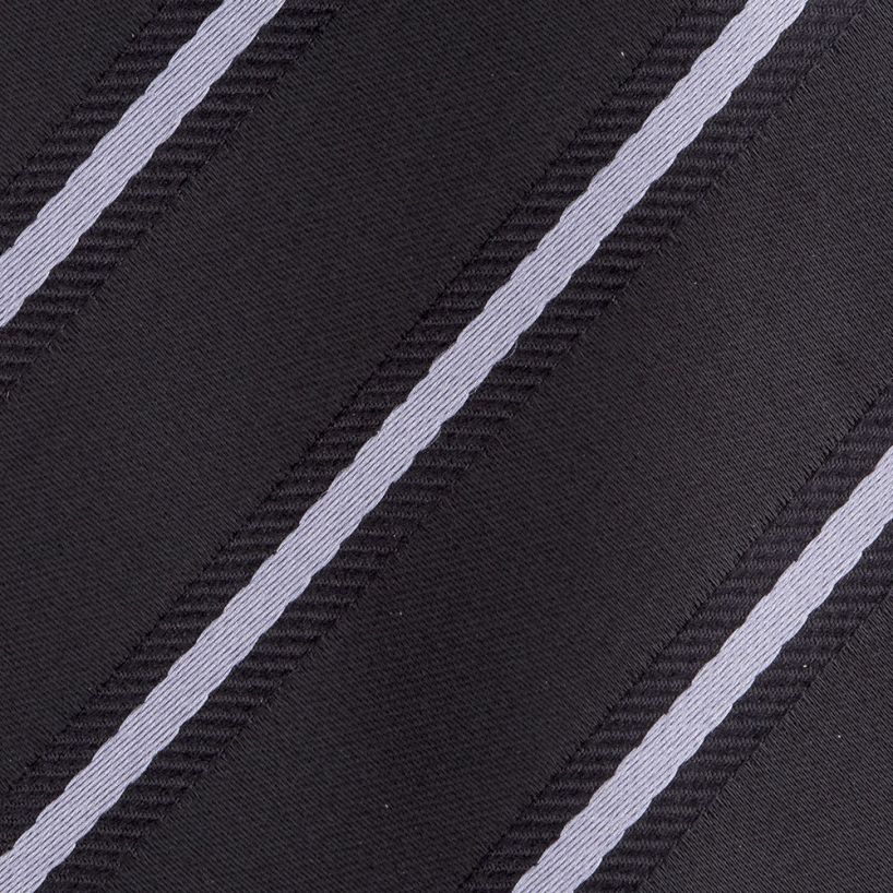 Profile Silver Ribbon Striped Tie