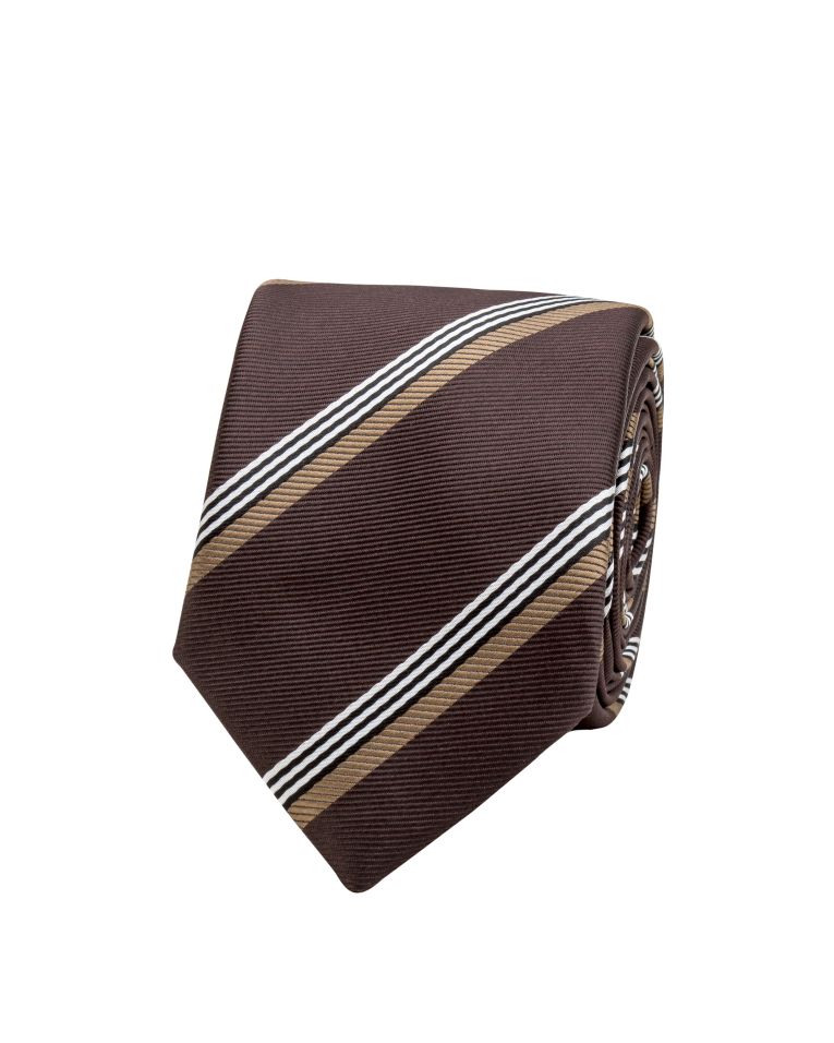 Profile Chocoloate Variety Striped Tie