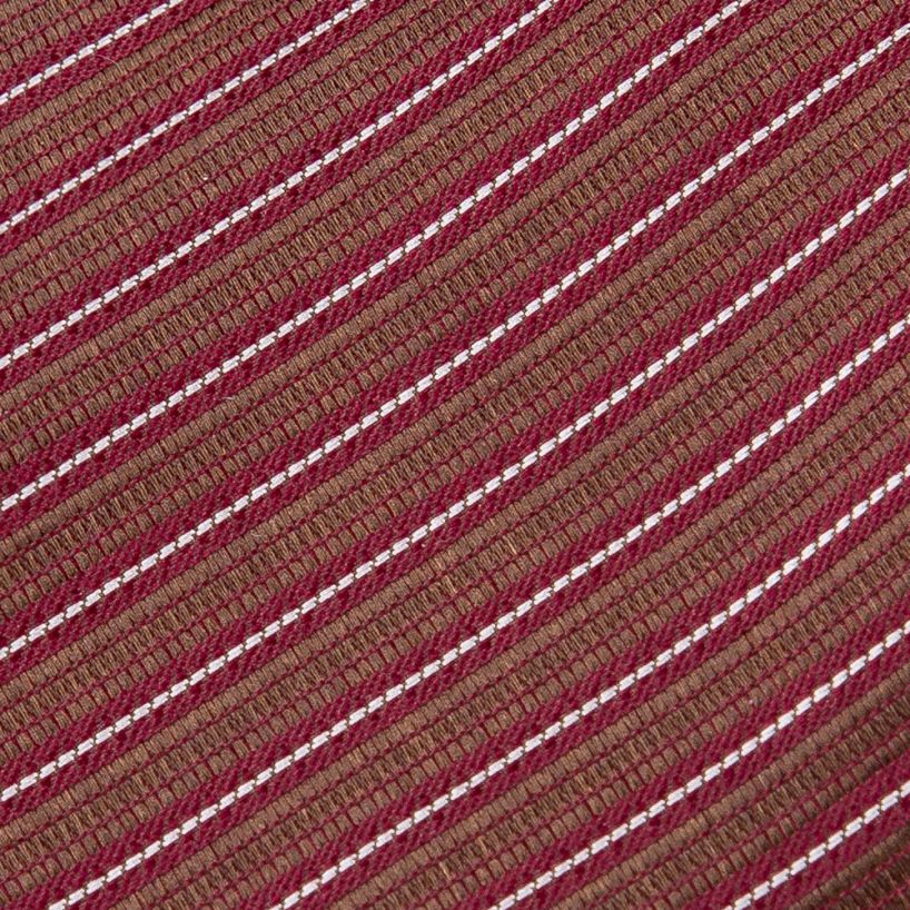 Profile Burgundy Mini Weave Stripe Tie