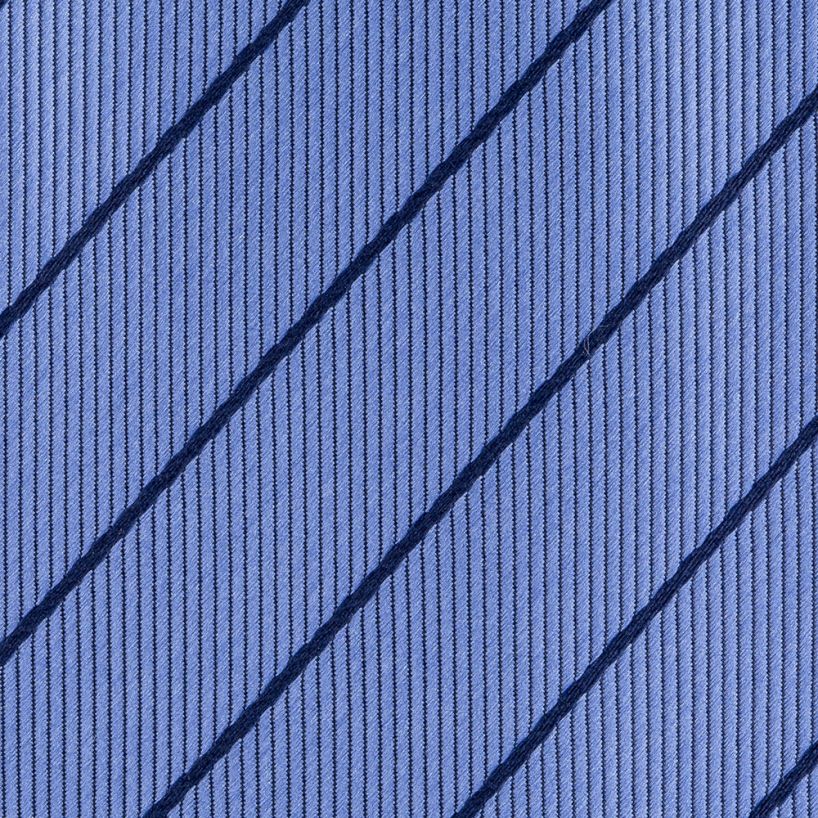 Profile Blue Narrow Repp Striped Tie