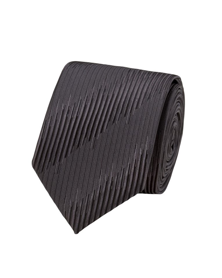 Profile Steel Grey Frequency Striped Tie