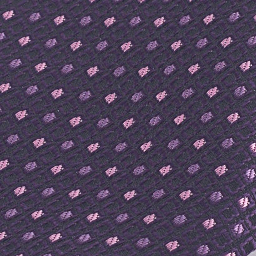 Hollywood Suit Purple Diamond Pink Dotted Skinny Tie
