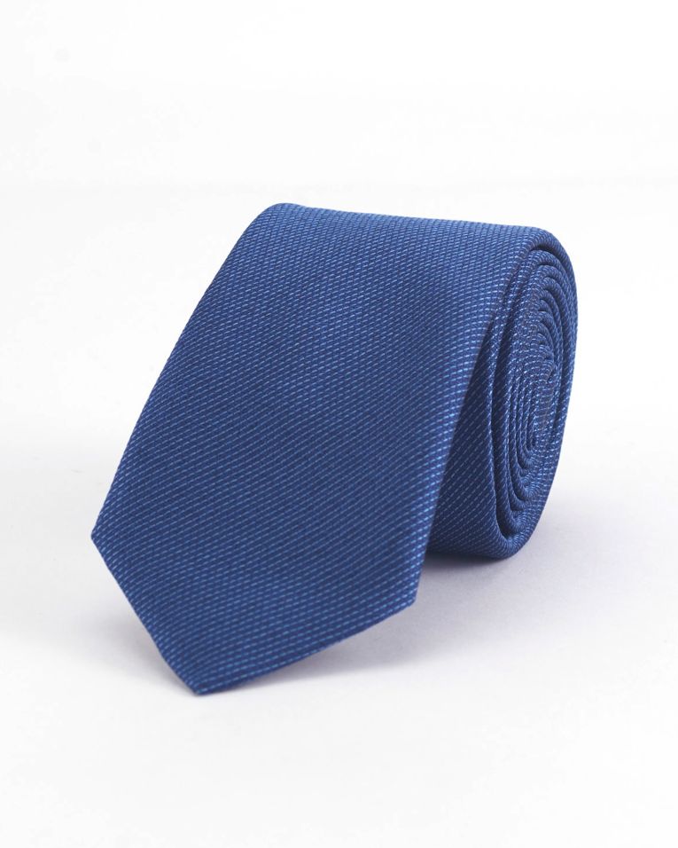 Hollywood Suit Blue Textured Skinny Tie