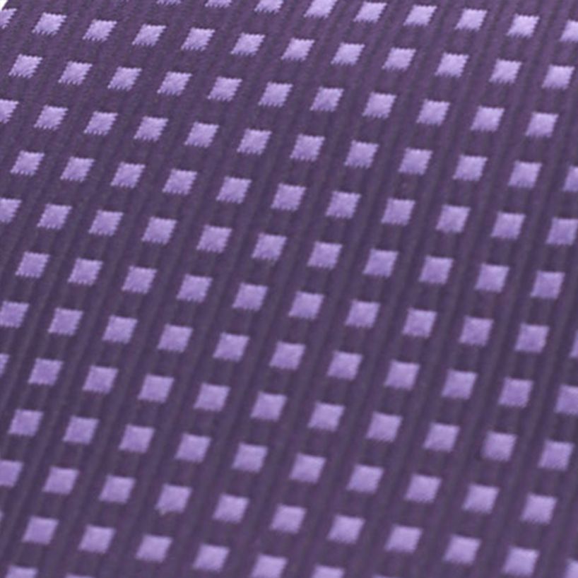 Hollywood Suit Purple Mini Windowpane Check Tie