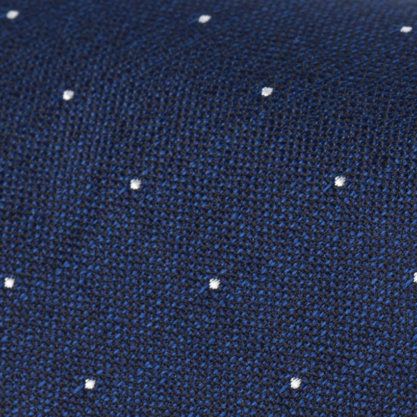 Hollywood Suit Navy Polka Dot Chambray Tie