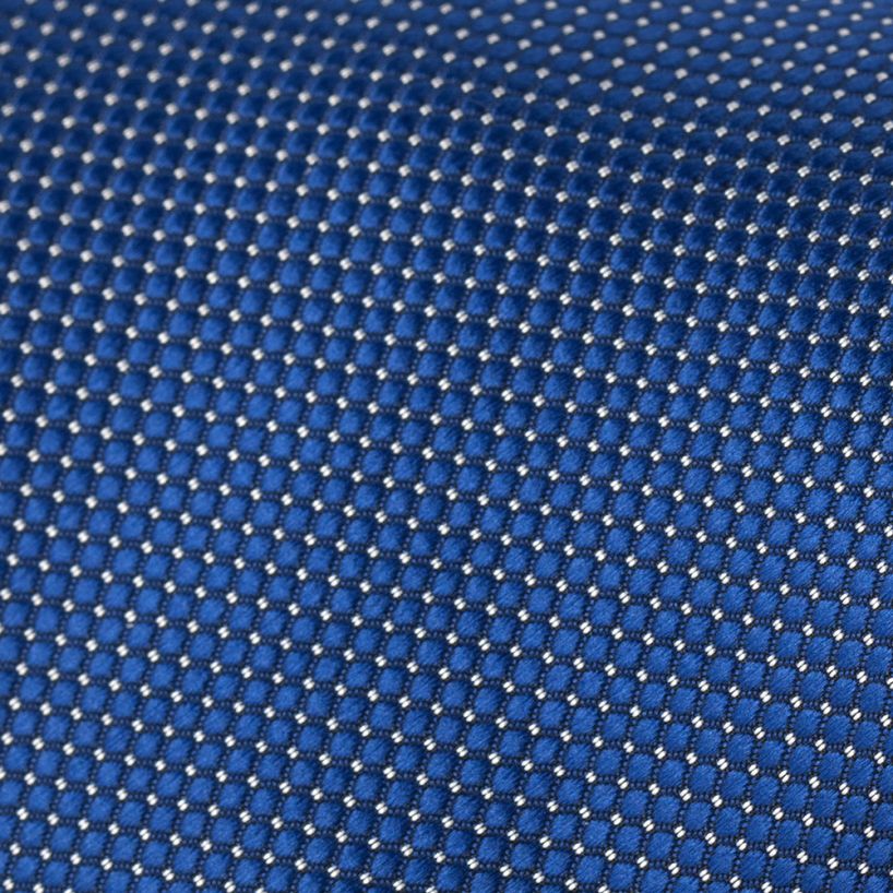 Holllywood Suit Blue Textured Micro Polka Dot Tie