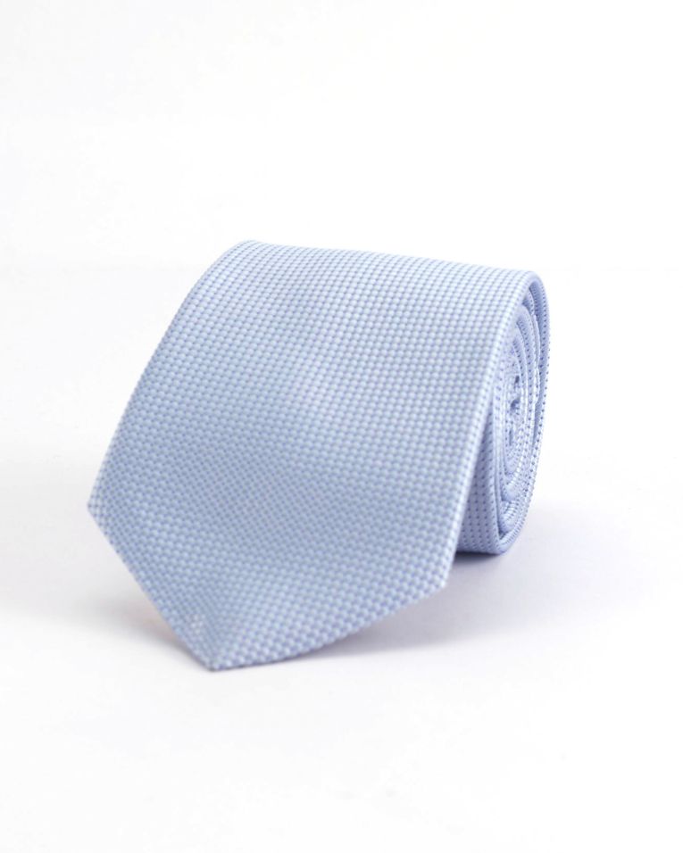 Holllywood Suit Baby Blue Textured Micro Polka Dot Tie