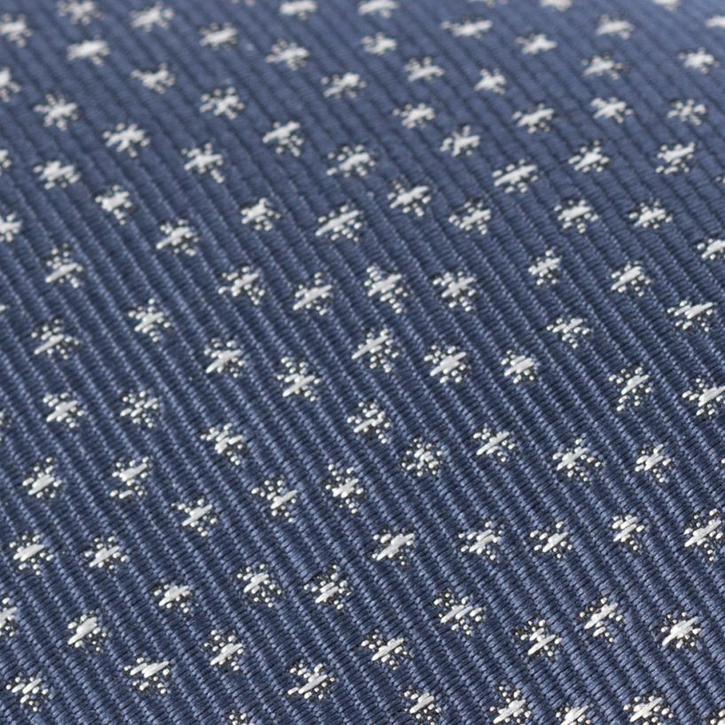 Hollywood Suit Navy Embroidered Mini Starburst Tie