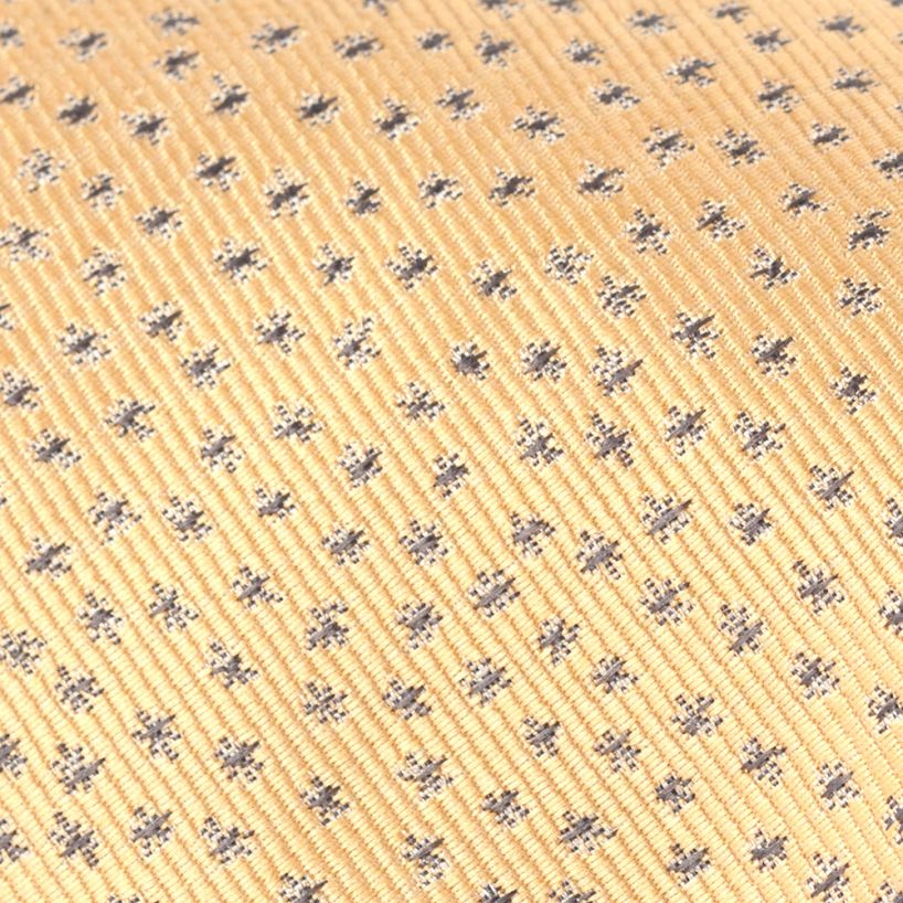 Hollywood Suit Yellow Embroidered Mini Starburst Tie