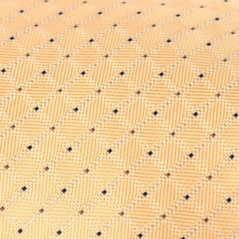 Hollywood Suit Yellow Mini Windowpane Micro Dotted Check Tie