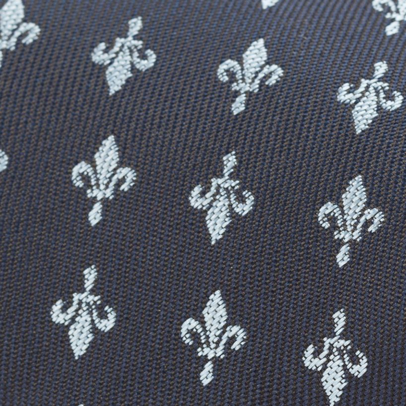 Hollywood Suit Navy Fleur-de-lis Tie
