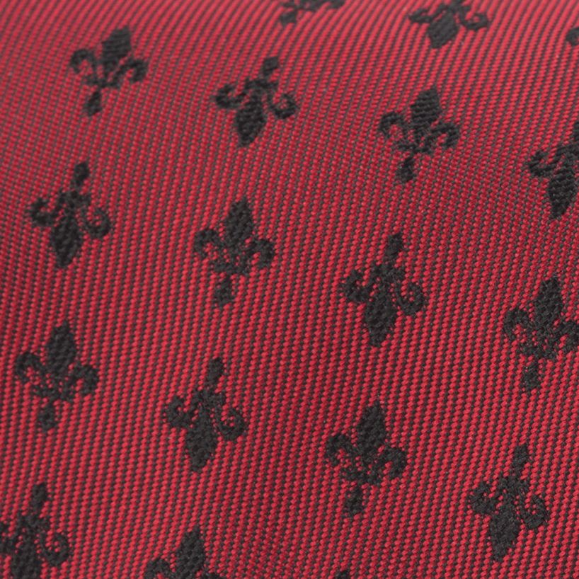 Hollywood Suit Burgundy Fleur-de-lis Tie