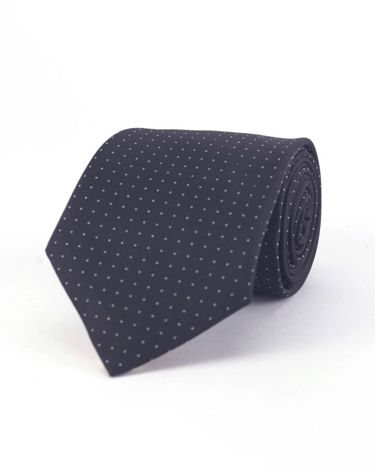 Hollywood Suit Black Mini Polka Dot Tie