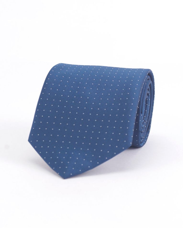 Hollywood Suit Blue Mini Polka Dot Tie