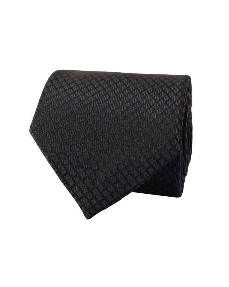 Hollywood Suits Black Mini Diamond Windowpane Tie