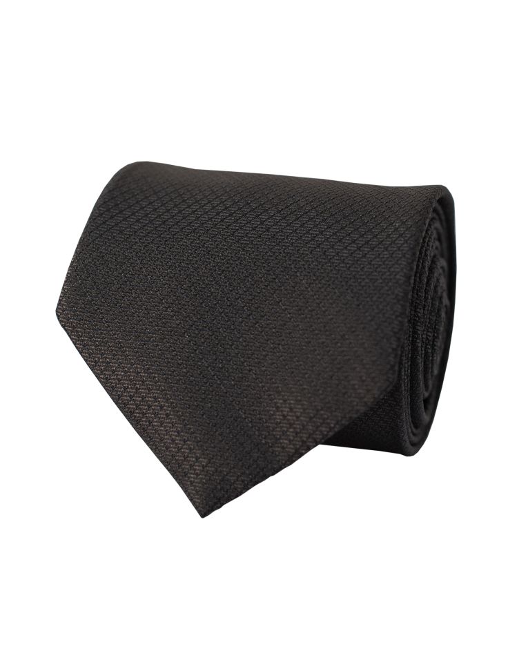 Hollywood Suit Black Micro Diamond Windowpane Tie