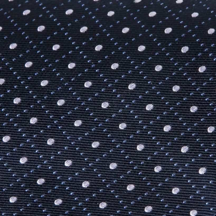 Giorgio Cosani Navy Dotted Outline Diamond Silk Tie