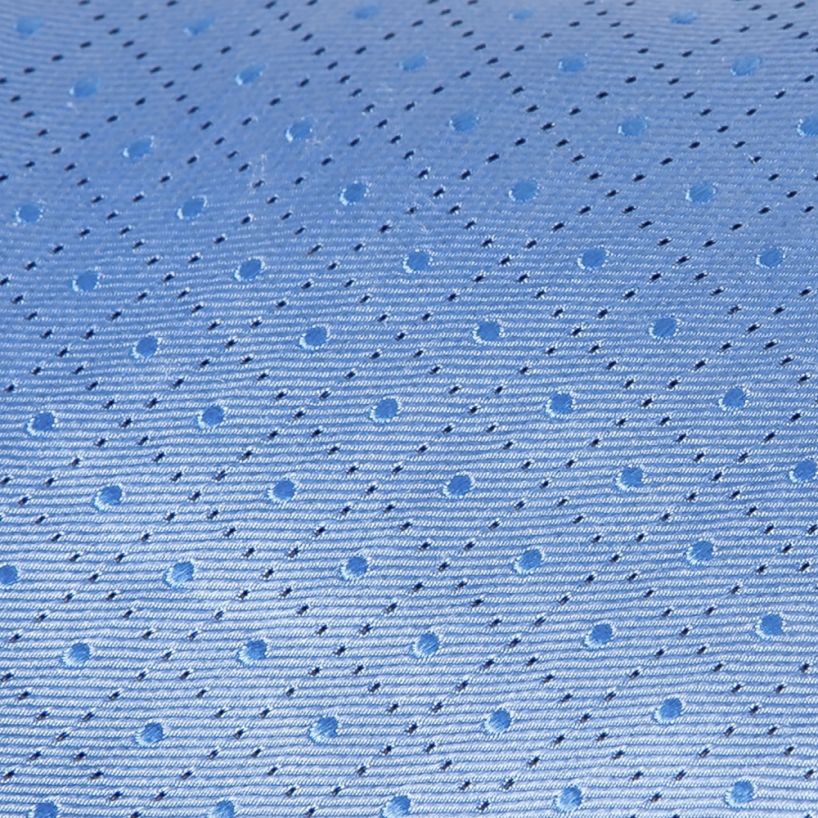 Giorgio Cosani Baby Blue Dotted Outline Diamond Silk Tie