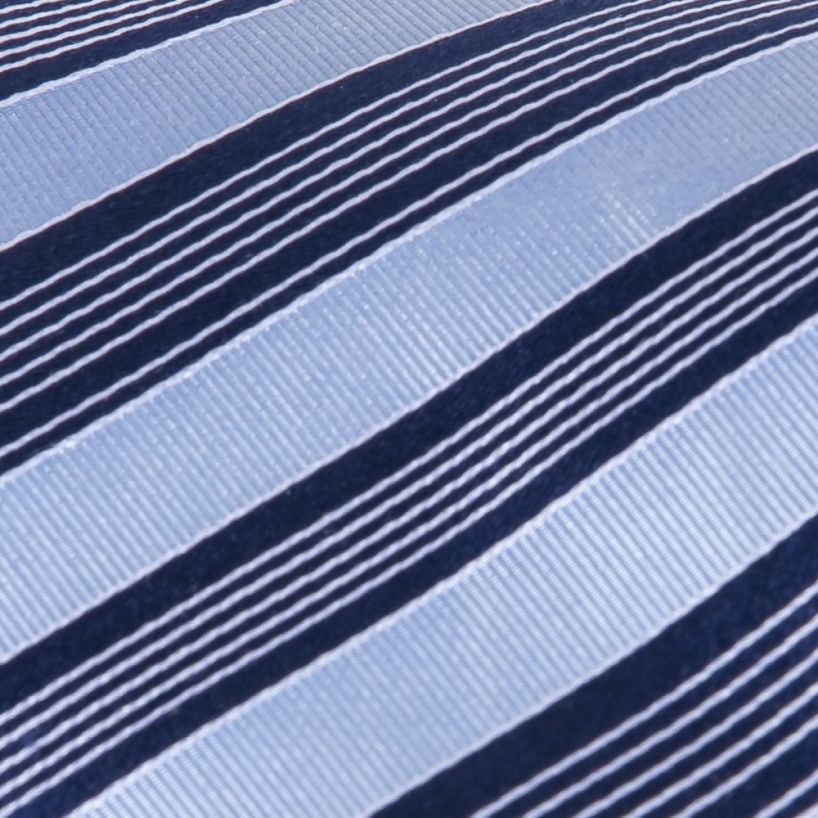 Giorgio Cosani Baby Blue Weave Regimental Stripe Silk Tie