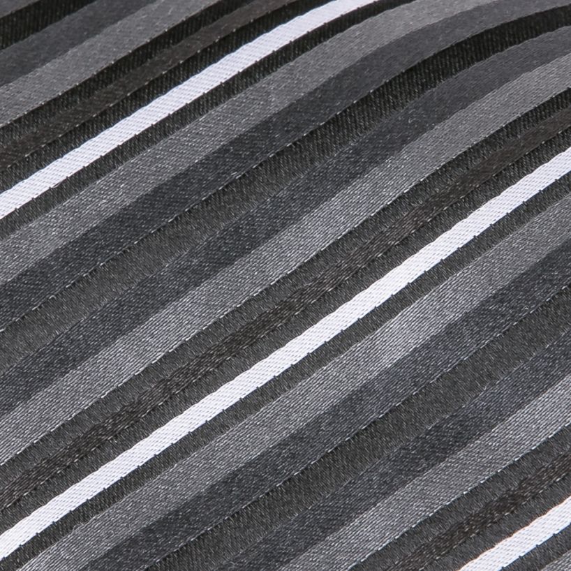 Giorgio Cosani Black Multi Black Tonal Stripe Silk Tie