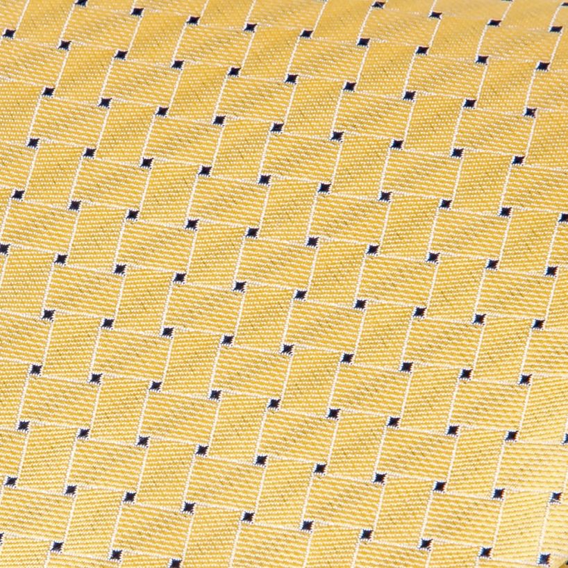 Giorgio Cosani Yellow Connect the Dot Silk Tie