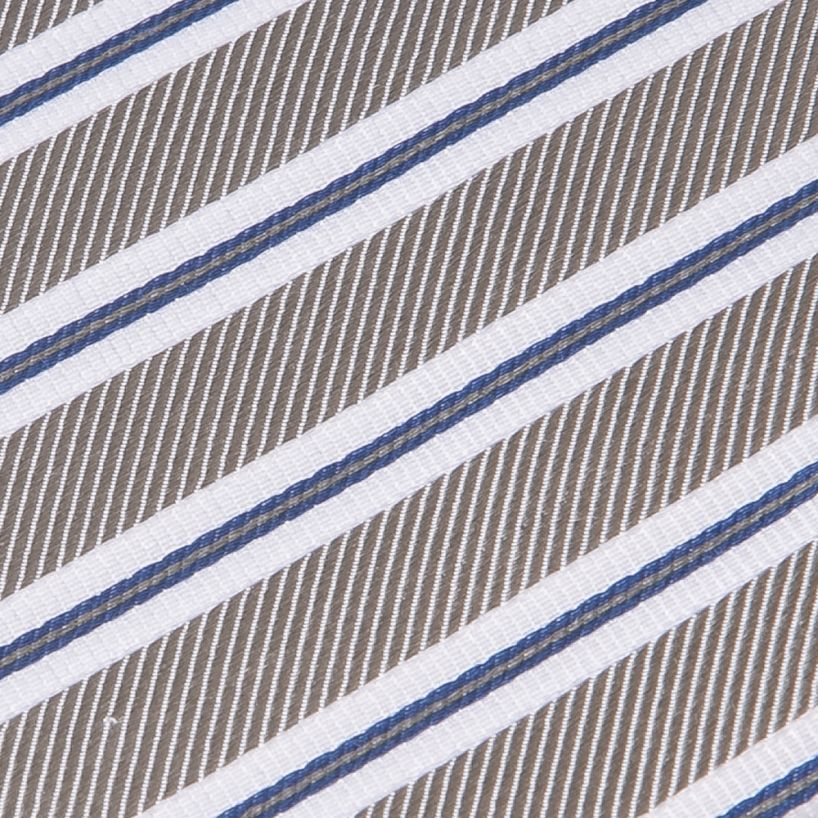 Giorgio Cosani Grey Regimental Stripe Silk Tie
