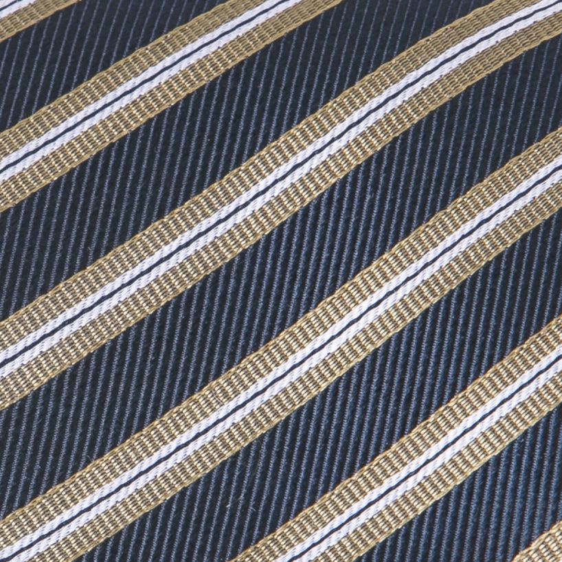 Giorgio Cosani Gold Regimental Stripe Silk Tie