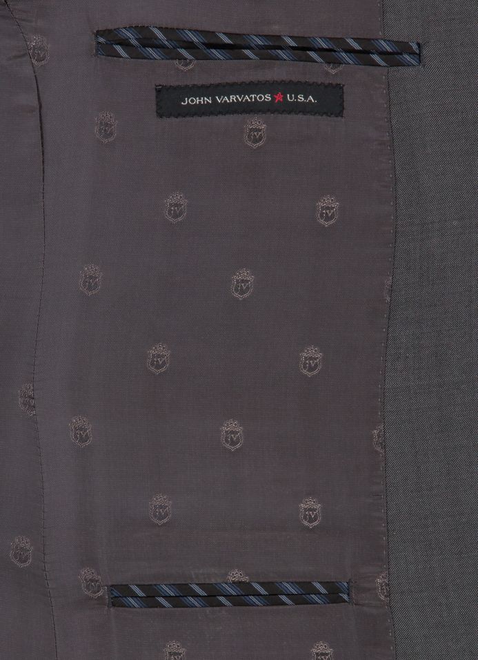 John Varvatos Classic Fit Charcoal Suit