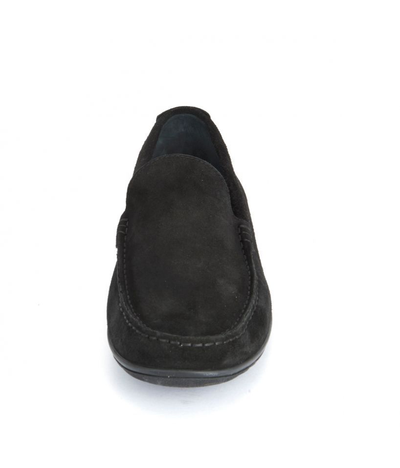 Armani Black Suede Loafers