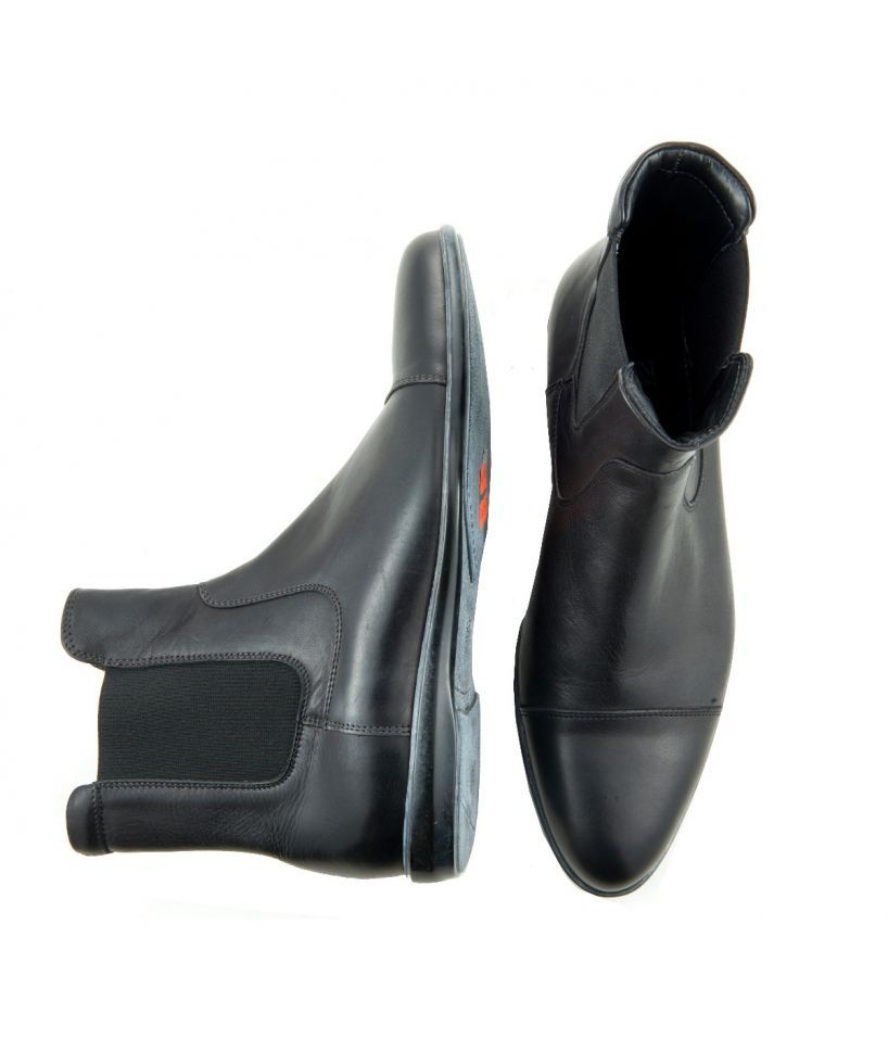 Armani Leather Chelsea Black Boot