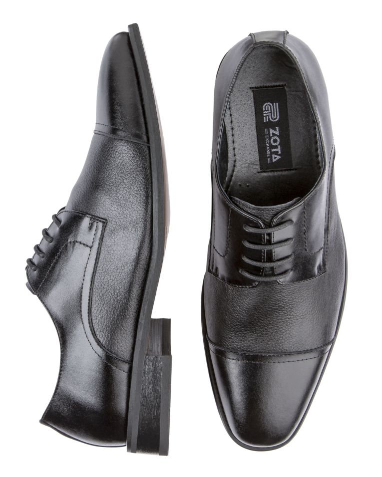 Zota Classic Premium Leather Black Dress Shoe