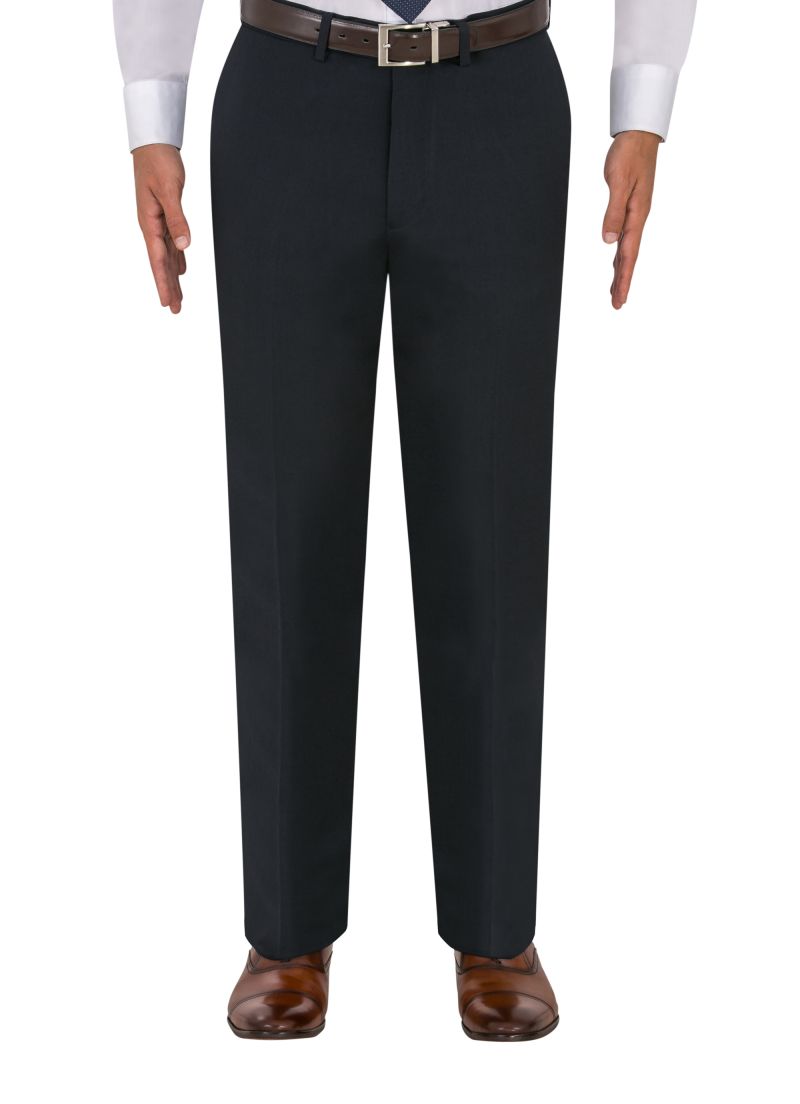 Angelo Rossi Modern Fit Michrotech Navy Dress Pant
