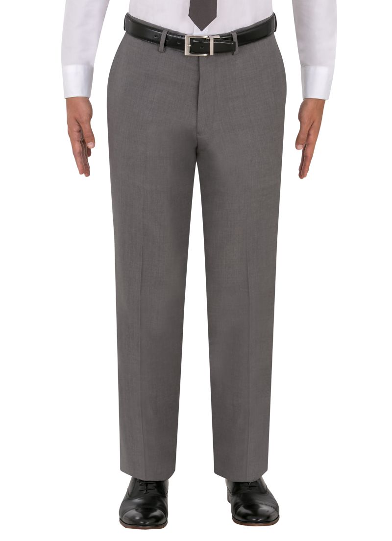 Angelo Rossi Modern Fit Michrotech Grey Dress Pant