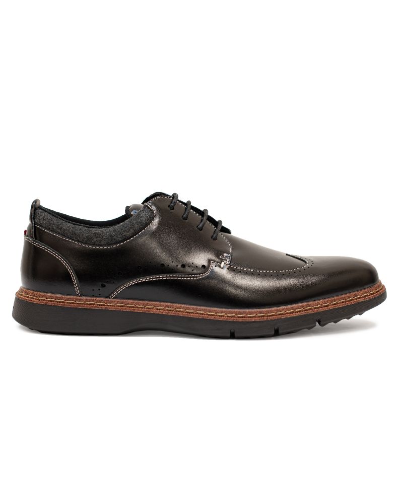 Stacy Adams Black Canvas Vegan Leather Casual Oxfords