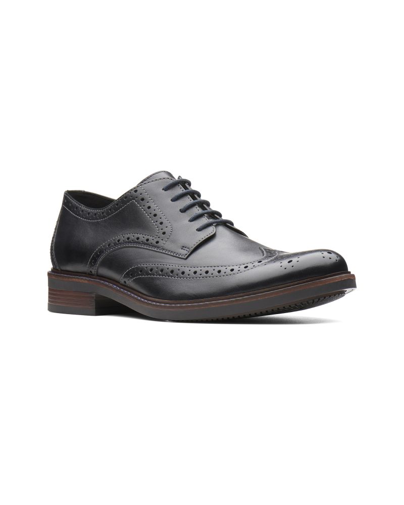 Bostonian Leather Maxton Wing Tip Toe Black Shoe
