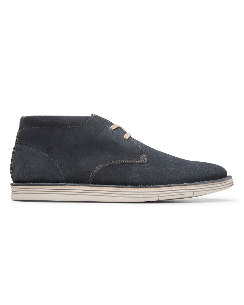 Clarks Suede Forge Stride Plain Toe Storm Chukka Boot