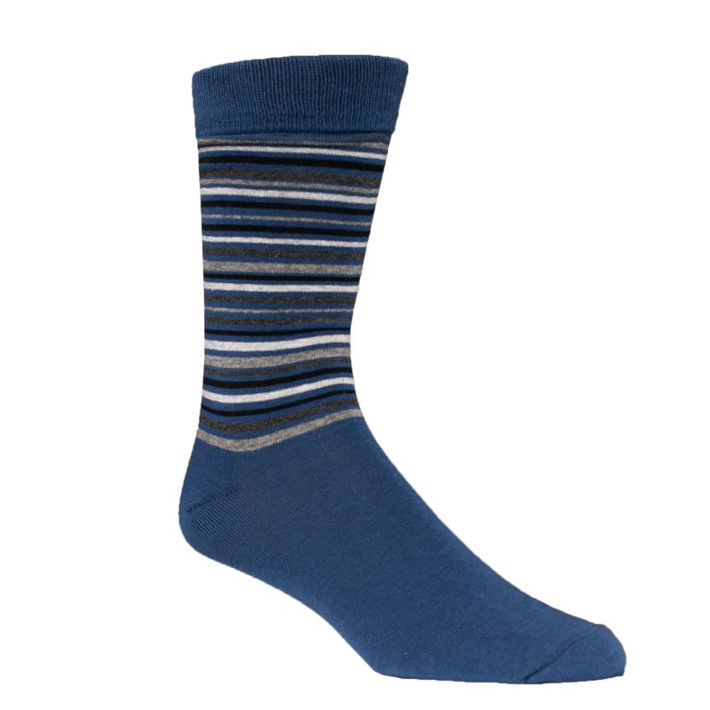 Hollywood Suits Blue Multi Stripe Socks